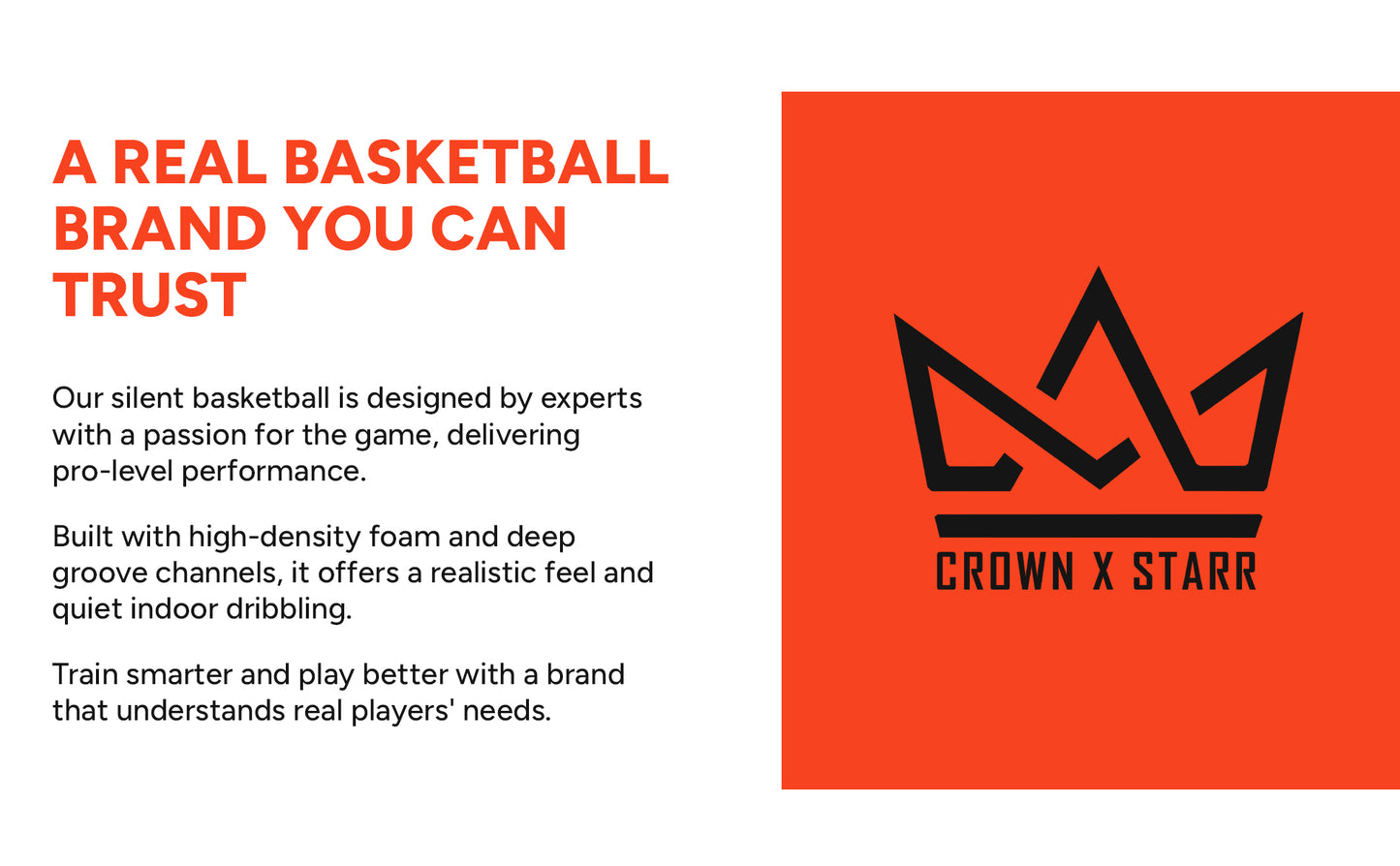 Silent Basketball Size 7 (Pro) – Airless Grooved Foam Indoor Basketball